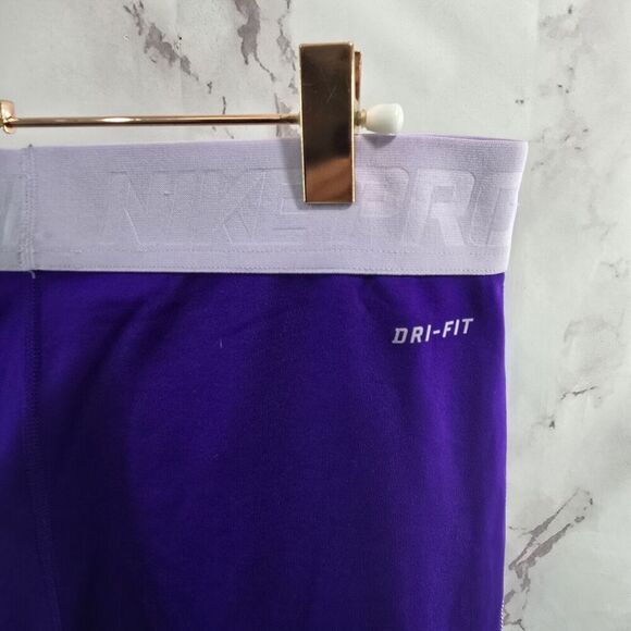 Nike Leggings Womens Large Purple Fleece Lined Thermal Pro Winter High Rise - Picture 11 of 12